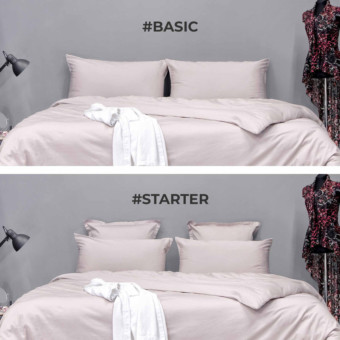 240x220 Bettwäsche Set Satin 'Starter Set' | kuschelfashion