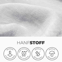 Allergiker Bettbezug bügelfrei Hanffaser Stoff 135x200 | kuschelfashion