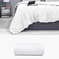 Bettbezug 200x220 aus Hanf weiß | kuschelfashion
