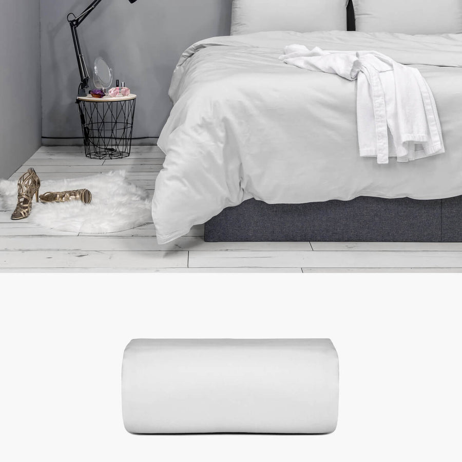 Bettbezug 240x220 aus Baumwollsatin grau | kuschelfashion