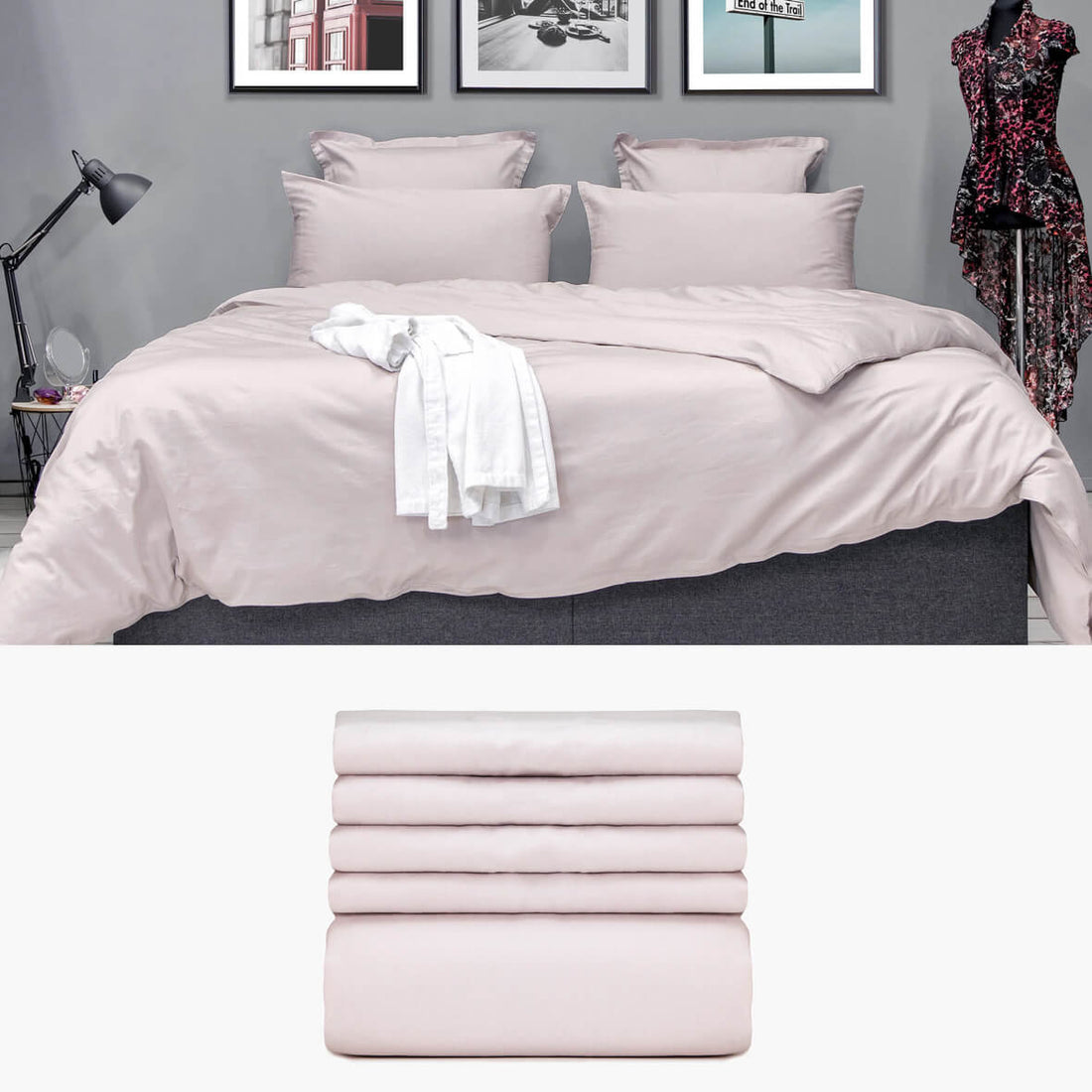 BETTWÄSCHE 240x220 aus Baumwollsatin | #Starter Bettwäsche Set | kuschelfashion