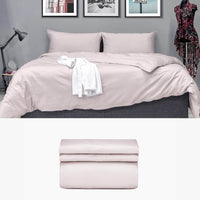 Bettwäsche 240x220 aus Baumwollsatin in rosa Basic Set | kuschelfashion
