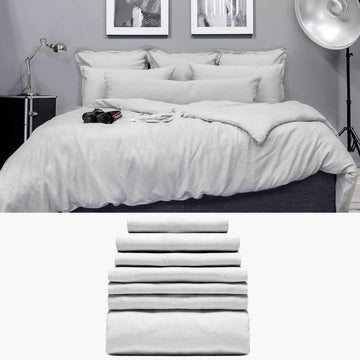 Halbleinen BETTWÄSCHE 260x220 | #Signature Bettwäsche Set | kuschelfashion