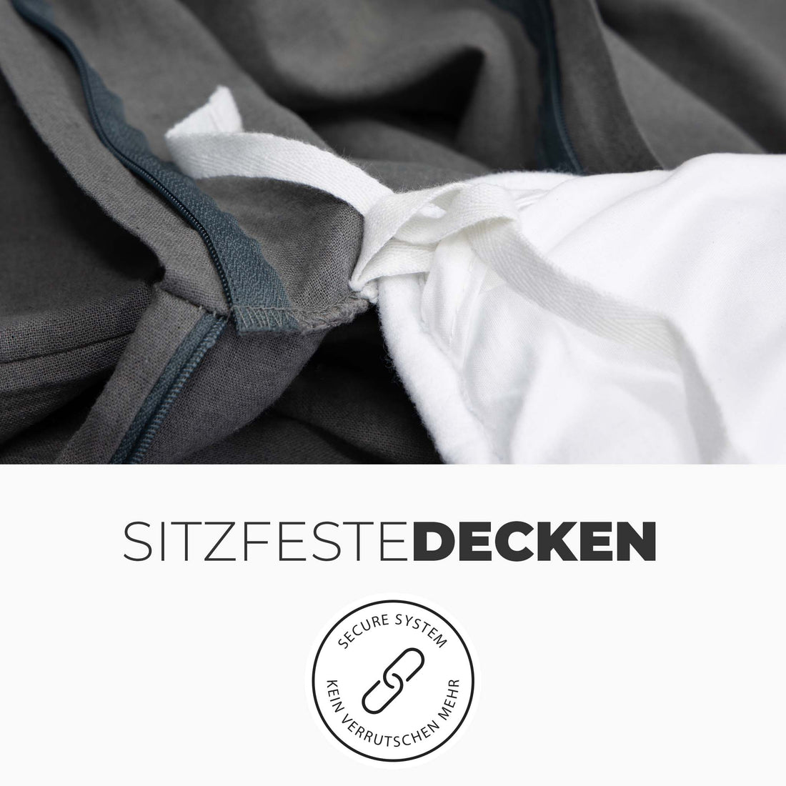 Bettwäsche Übergröße ohne verrutschen 280x240 'Starter Set' | kuschelfashion