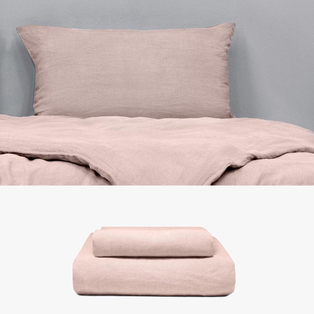 HANF Bettwäsche altrosa 135x200 | kuschelfashion