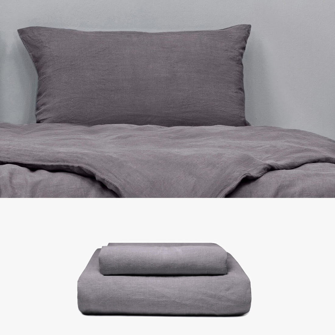HANF Bettwäsche anthrazit 135x200 | kuschelfashion