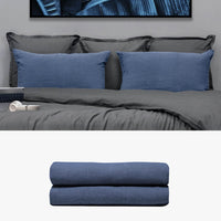 HANF Schlafkissen Kissenbezug blau | kuschelfashion