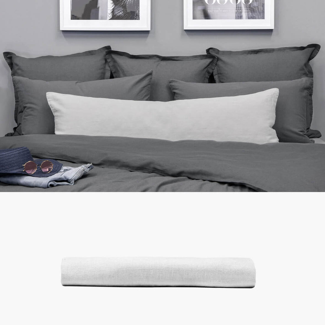 KISSENBEZUG 40x120 | Kissenhüllen aus Hanf. Leinen. Satin. | kuschelfashion