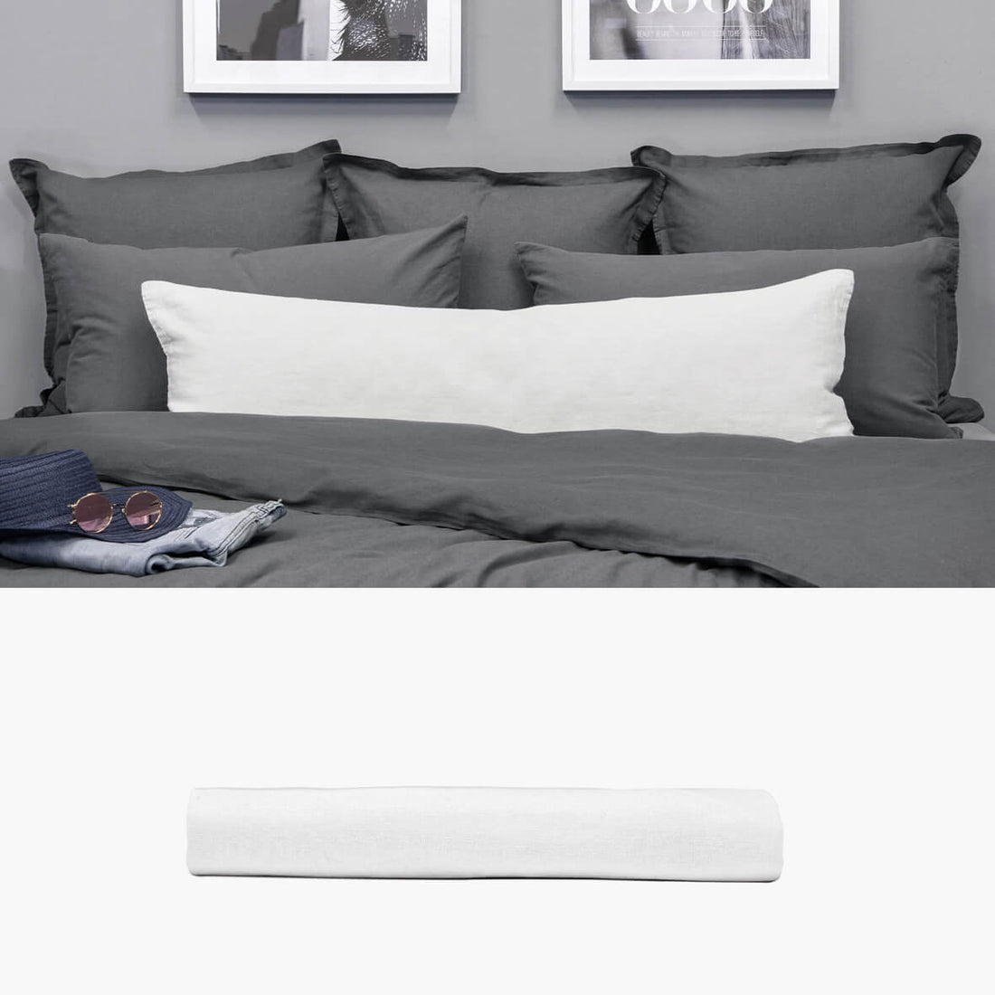 KISSENBEZUG 40x140 | Kissenhüllen aus Hanf. Leinen. Satin. | kuschelfashion