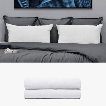 Kissenbezug 40x80 aus Hanf weiß | kuschelfashion
