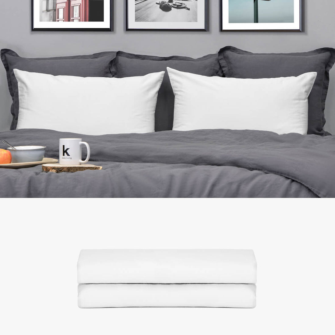 Kissenbezug 50x80 aus Baumwollsatin weiß | kuschelfashion