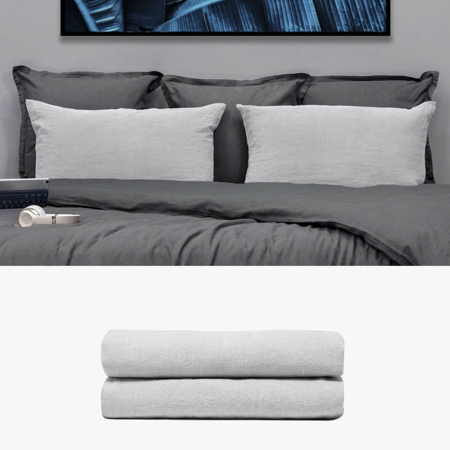 Kissenbezug 50x80 aus Hanf grau | kuschelfashion