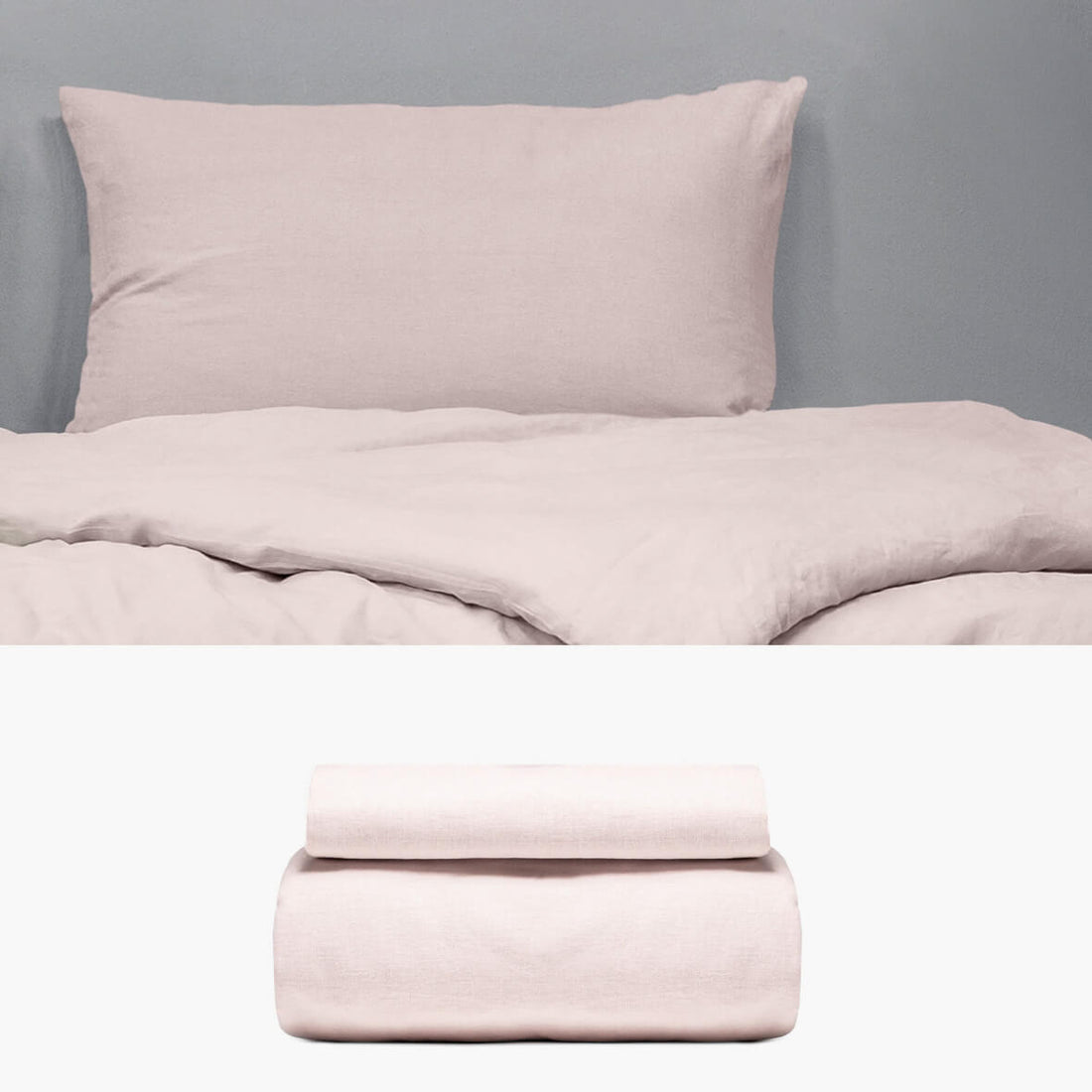 LEINEN Bettwäsche rosa 135x200 | kuschelfashion