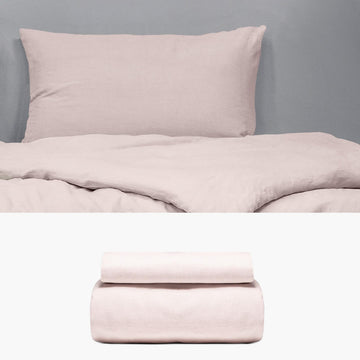 LEINEN Bettwäsche rosa 135x200 | kuschelfashion