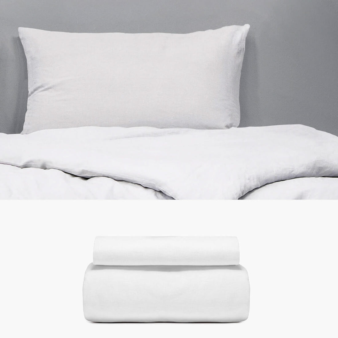 LEINEN Bettwäsche weiß 135x200 | kuschelfashion