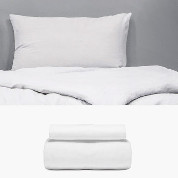 LEINEN Bettwäsche weiß 135x200 | kuschelfashion