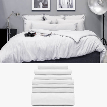 LEINEN Bettwäsche weiß 'Signature Set' | kuschelfashion