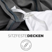 LEINEN Deckenbezug Übergröße ohne verrutschen | kuschelfashion