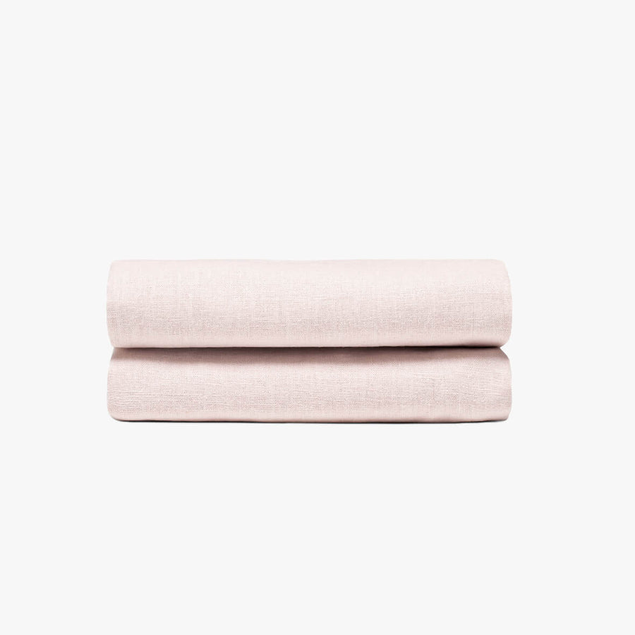 Leinen Kissenbezüge 80x80 rosa | kuschelfashion
