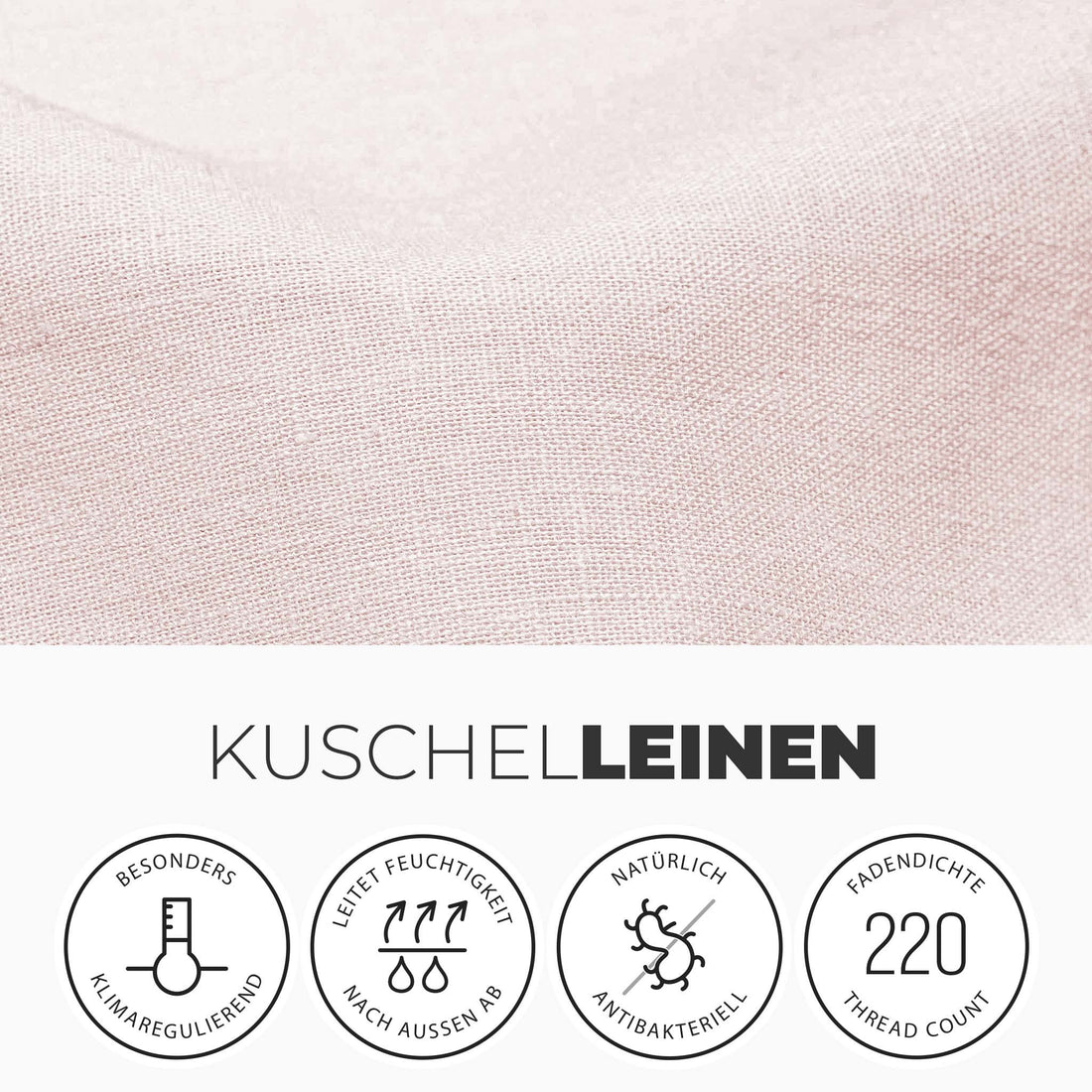 Leinen Bettlaken 180x220 Stoff | kuschelfashion