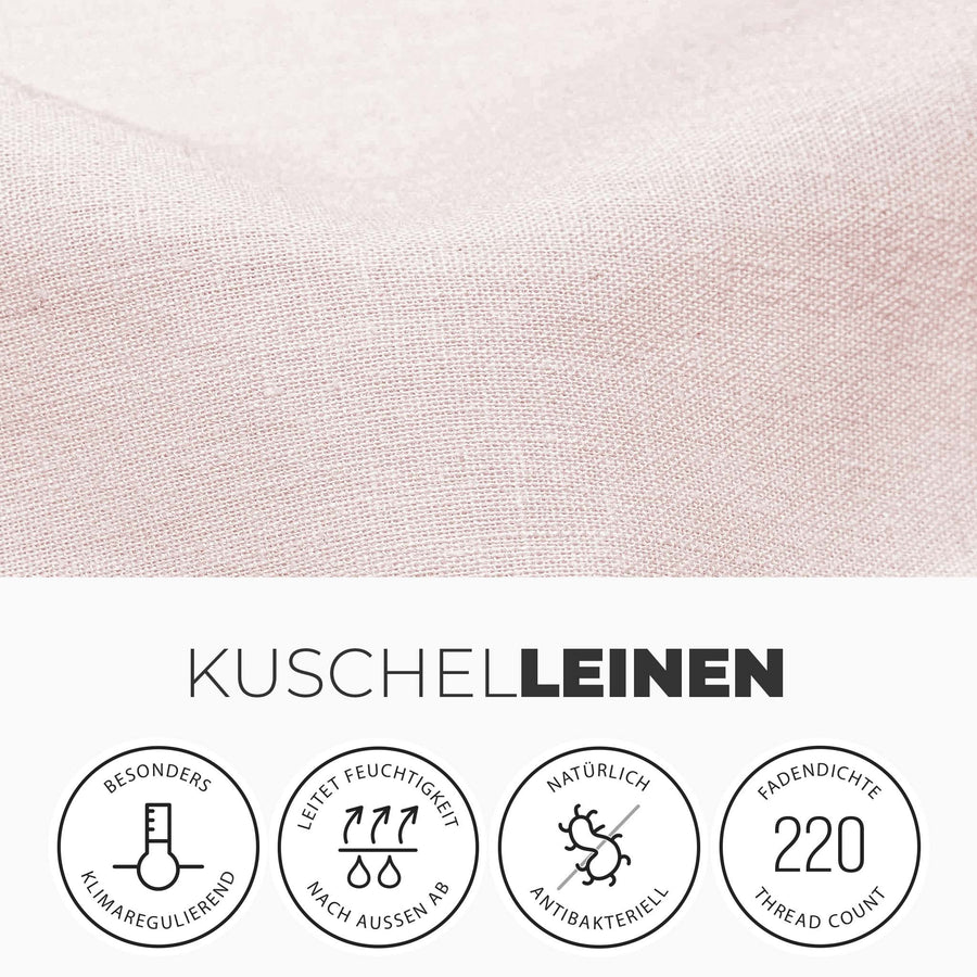 Leinen Bettlaken 180x220 Stoff | kuschelfashion