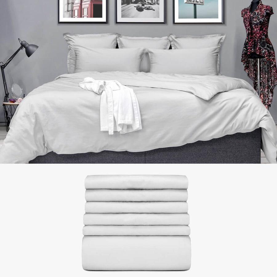 SATIN Bettwäsche grau 'Starter Set' | kuschelfashion
