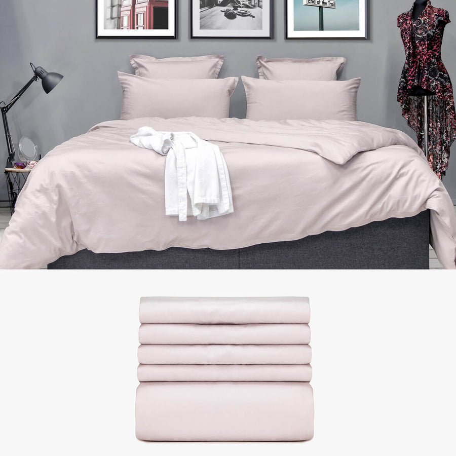 SATIN Bettwäsche rosa 'Starter Set 240' | kuschelfashion