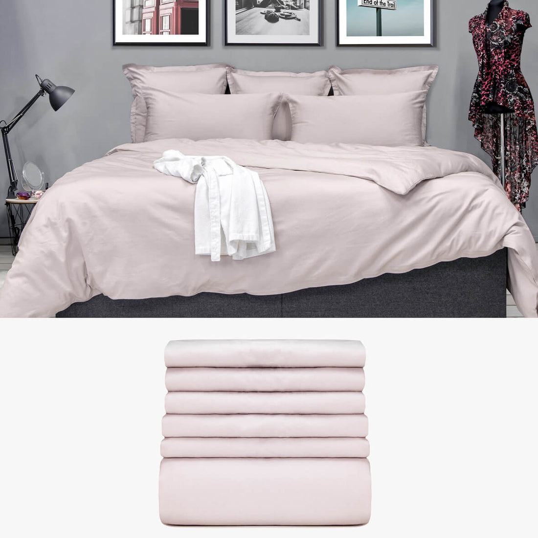SATIN Bettwäsche rosa 'Starter Set' | kuschelfashion