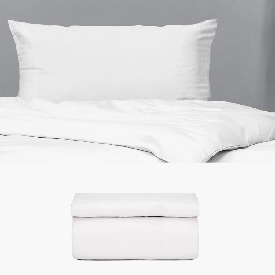 SATIN Bettwäsche weiß 135x200 | kuschelfashion