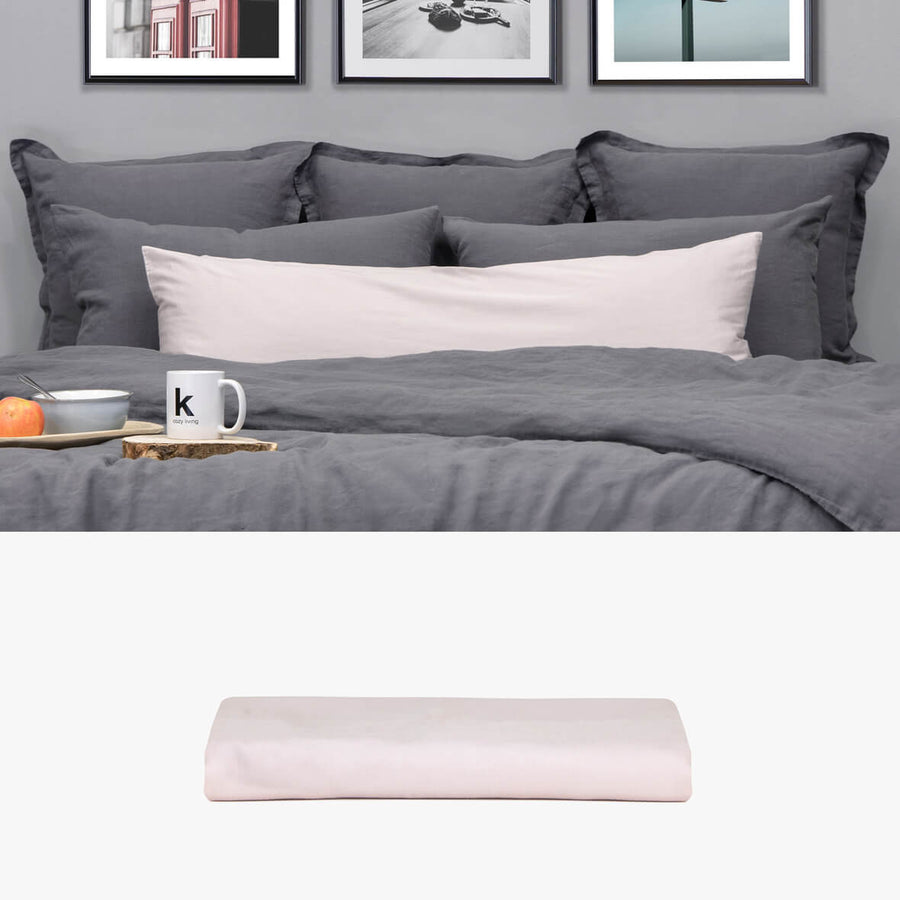 SATIN Seitenschläferkissen Bezug rosa | kuschelfashion