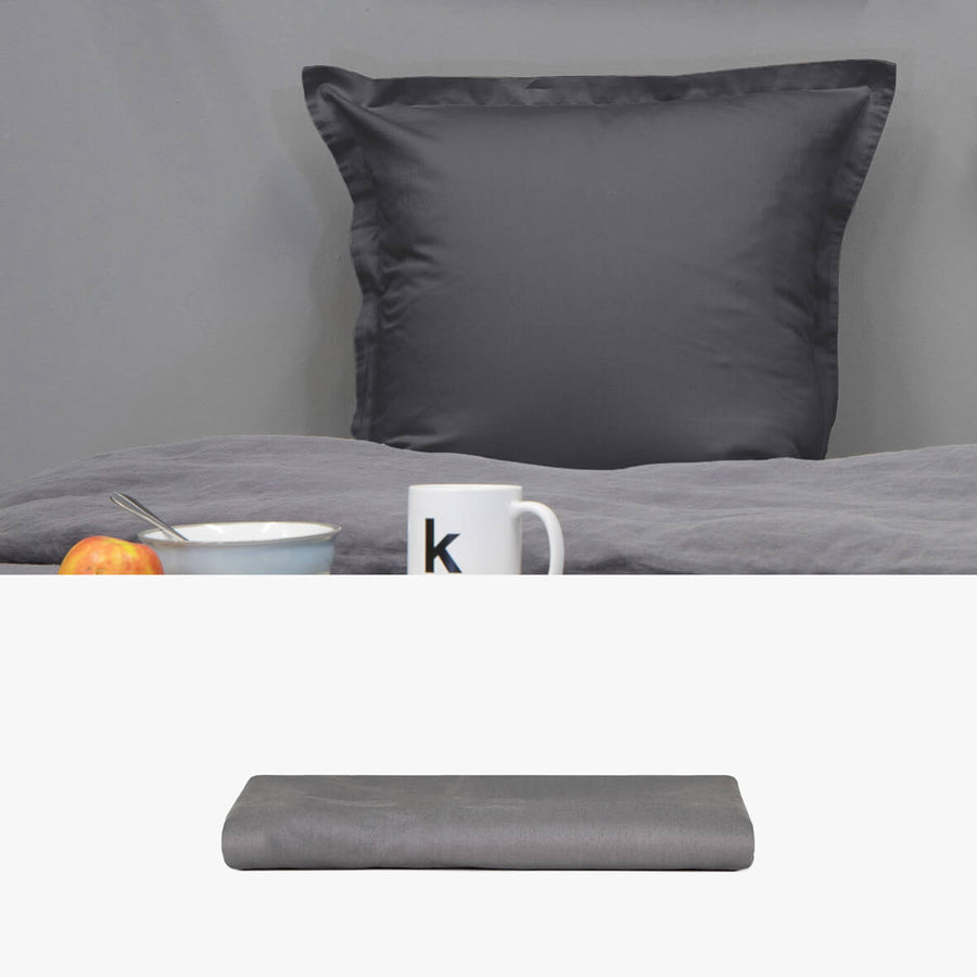 SATIN Rückenkissen anthrazit | kuschelfashion