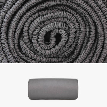 SATIN Spannbettlaken anthrazit | kuschelfashion