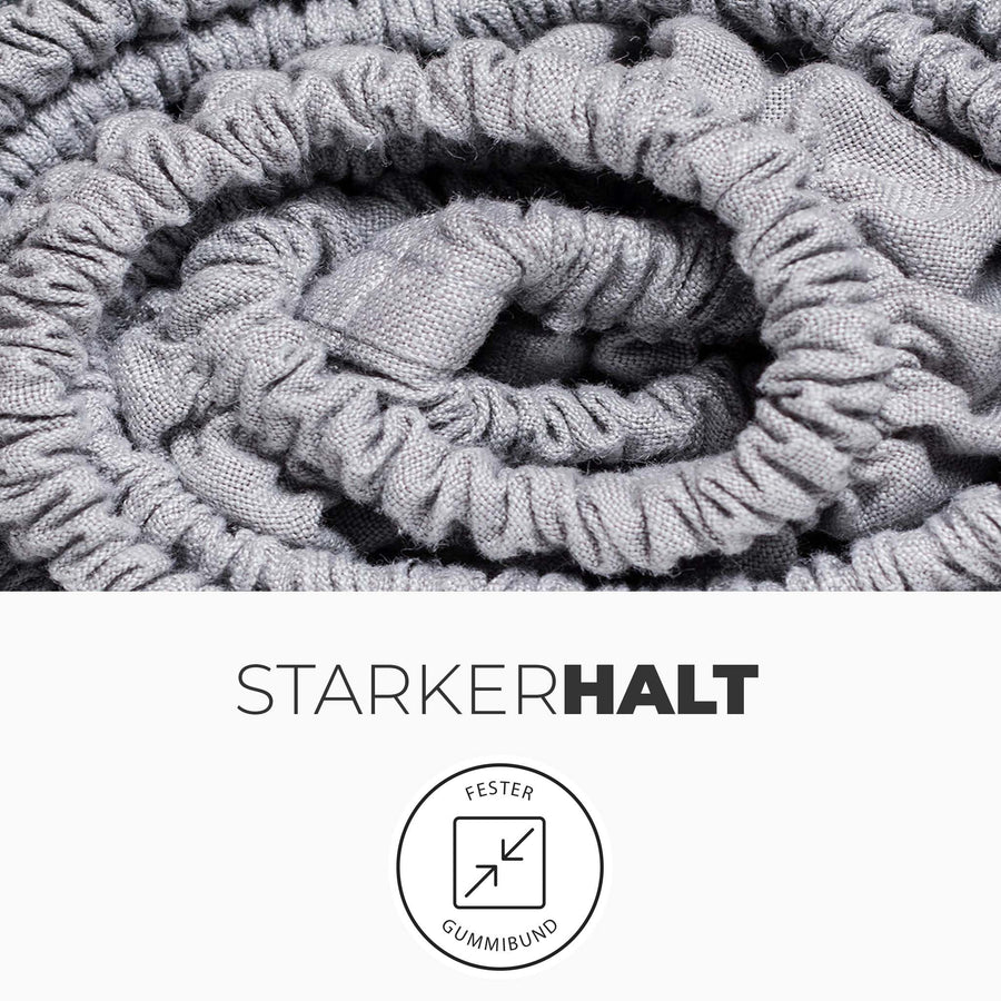 Satin Spannbettlaken fester Gummibund 180x220 | kuschelfashion