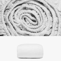 Spannbettlaken 180x200 aus Halbleinen weiß | kuschelfashion