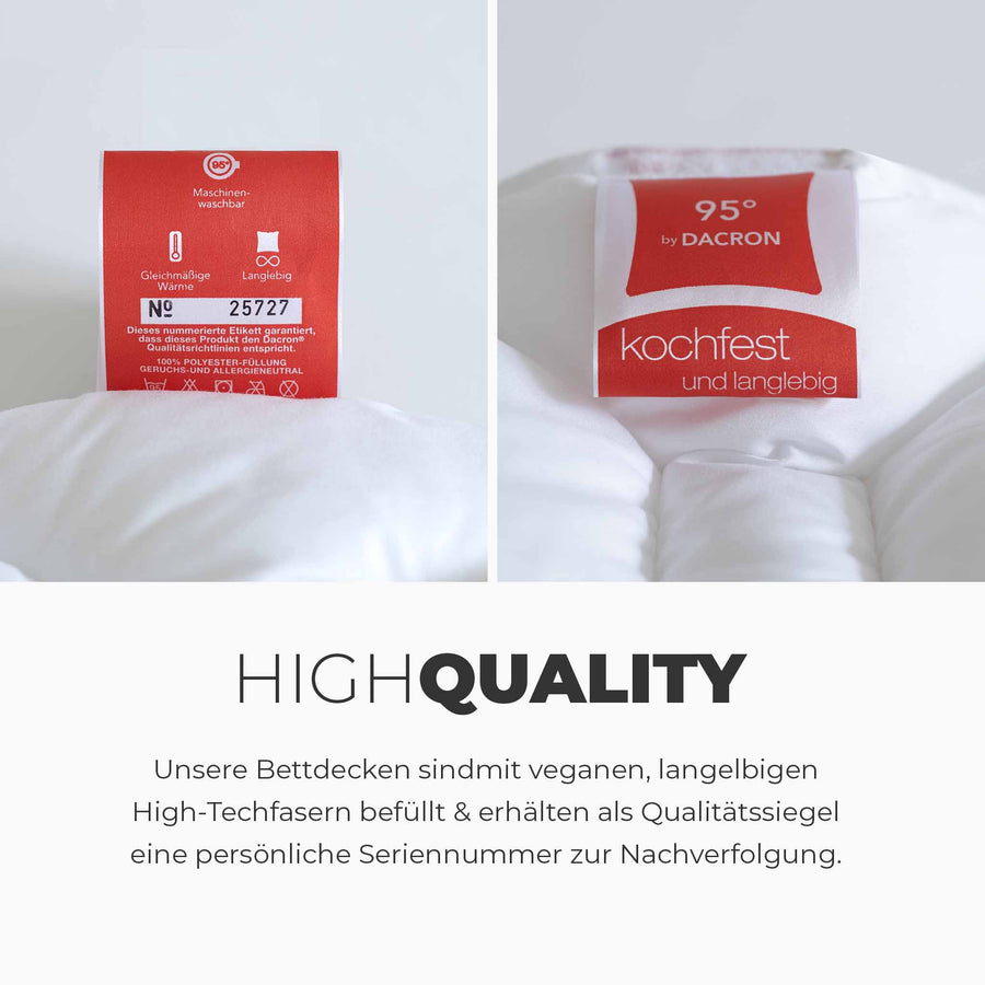 Vegane Bettdecke 240x220 Qualität | kuschelfashion